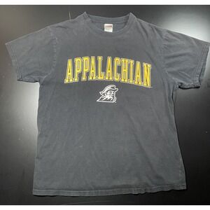 Soffe Appalachian State Mountaineers T-Shirt Men's Large College Tee Black